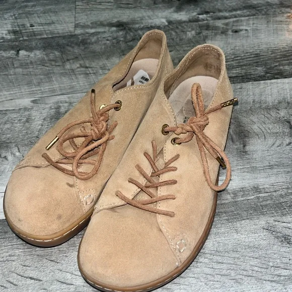 Birkenstock Brown Suede Lace-Up Flats - Picture 4 of 4